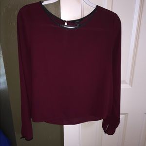 Forever 21 maroon top size L